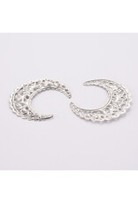 Moon Filigree Link  43x37mm  Platinum