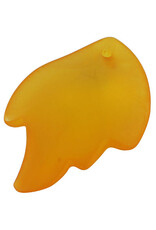 37mm Acrylic Leaf Orange Matte   x10