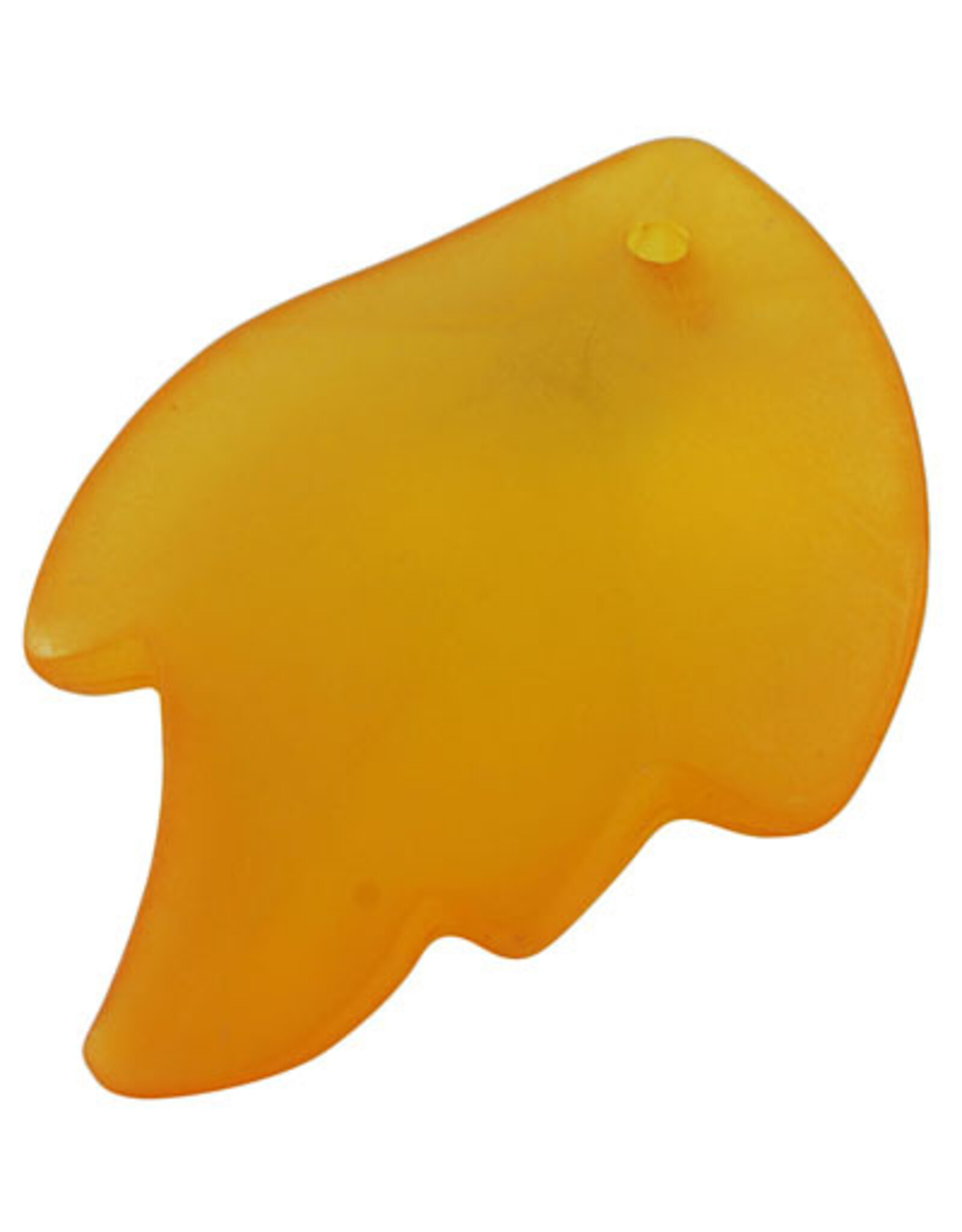 37mm Acrylic Leaf Orange Matte   x10