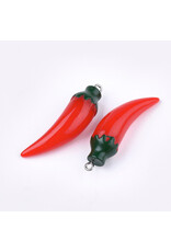 Hot Pepper Resin  44x12mm  x1 Pair