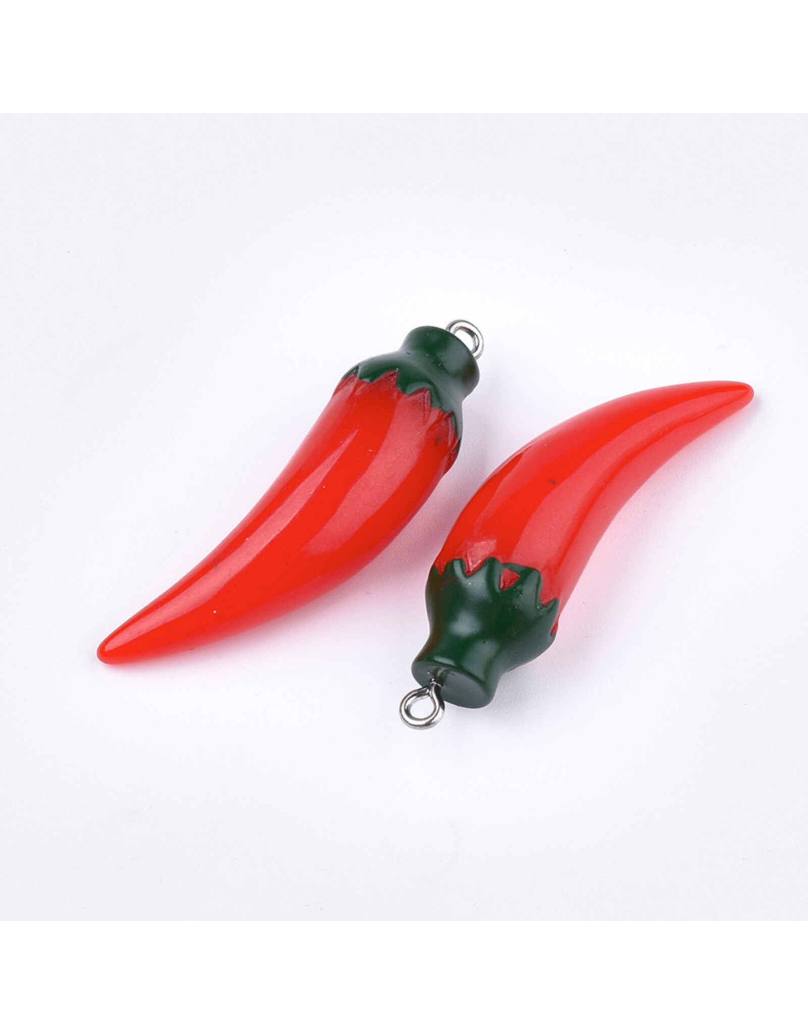 Hot Pepper Resin  44x12mm  x1 Pair