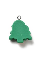 Christmas Tree Resin   28x22x6mm  x1 Pair