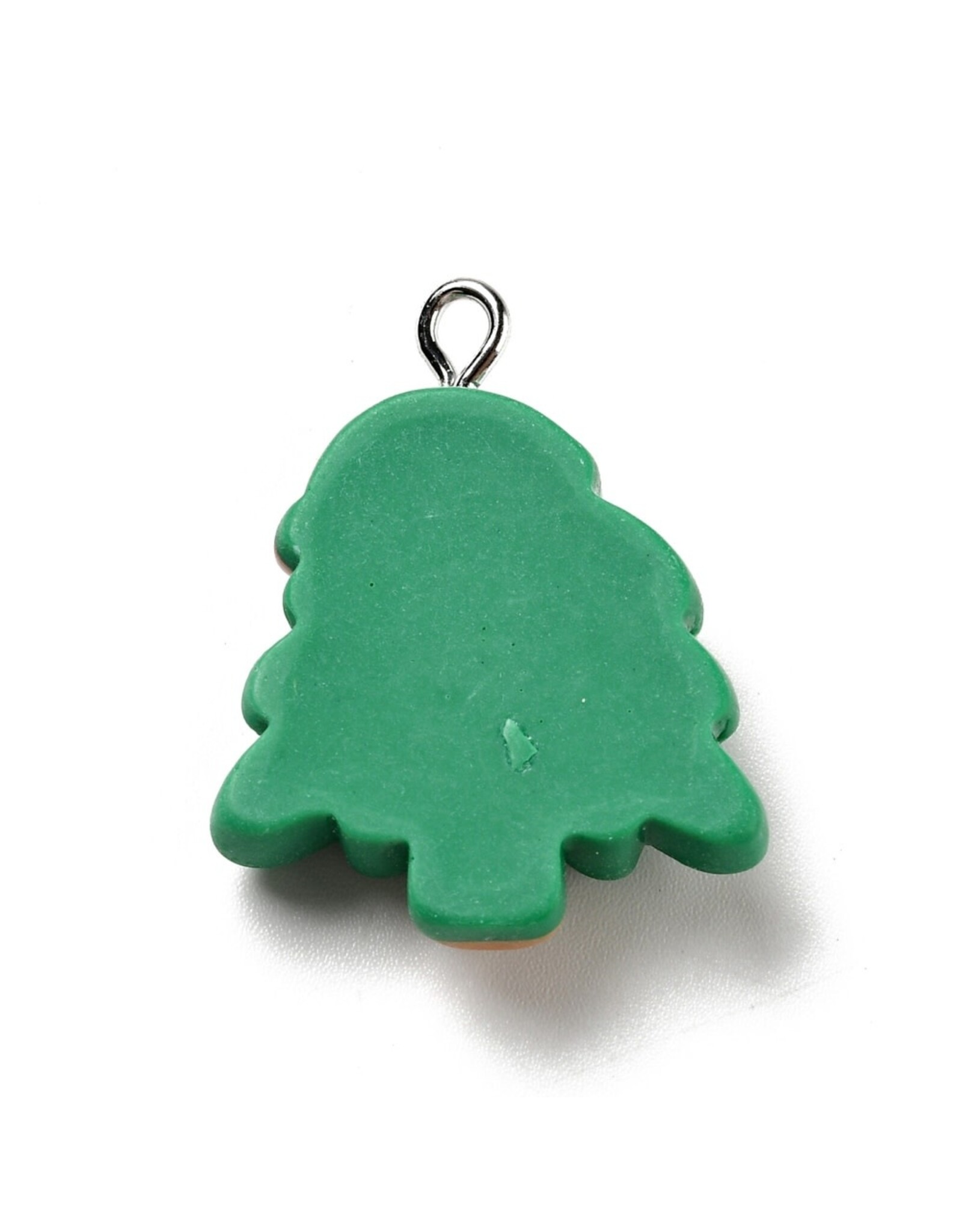 Christmas Tree Resin   28x22x6mm  x1 Pair