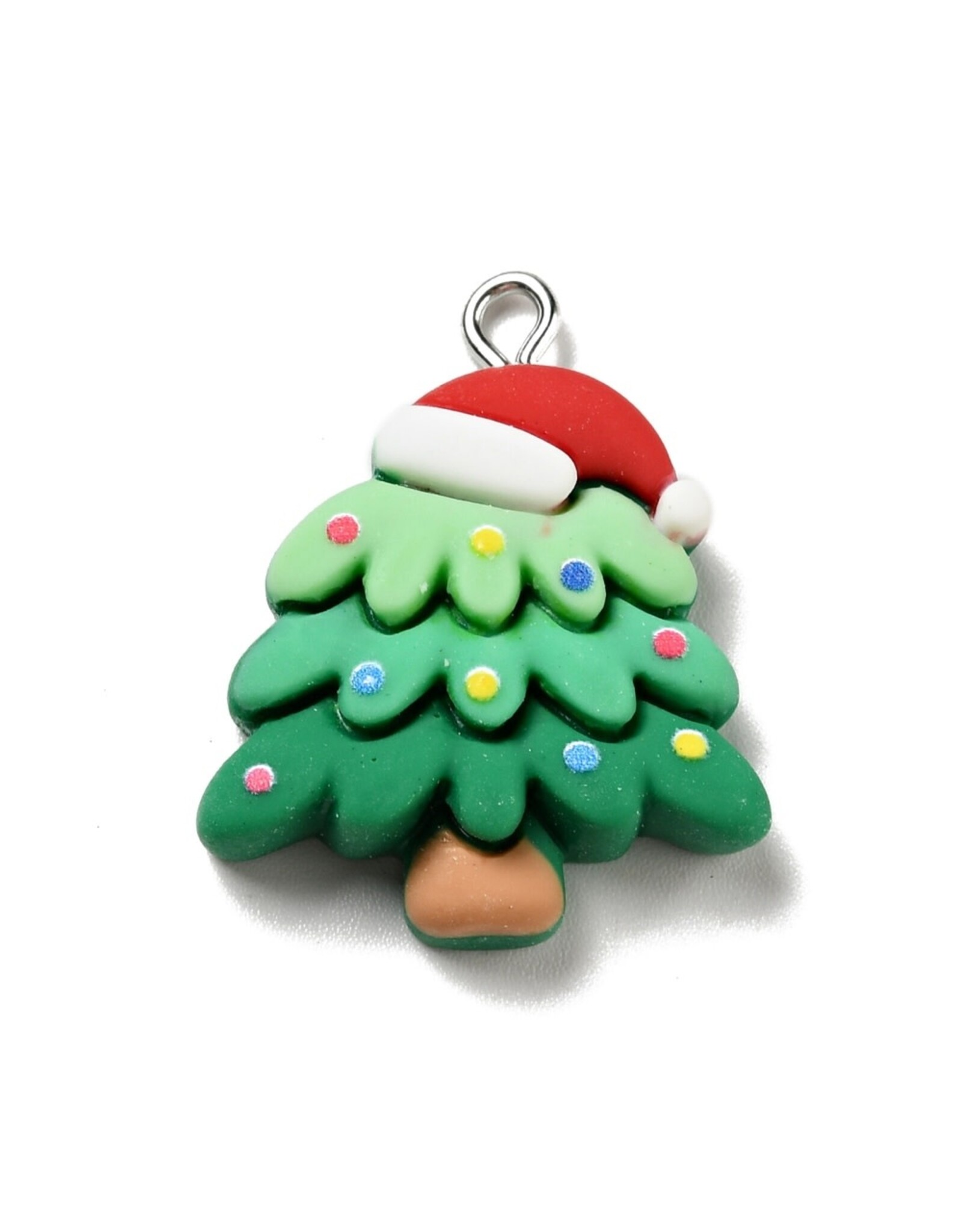 Christmas Tree Resin   28x22x6mm  x1 Pair