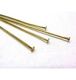 Headpins 2” 20g  Brass   x50   NF