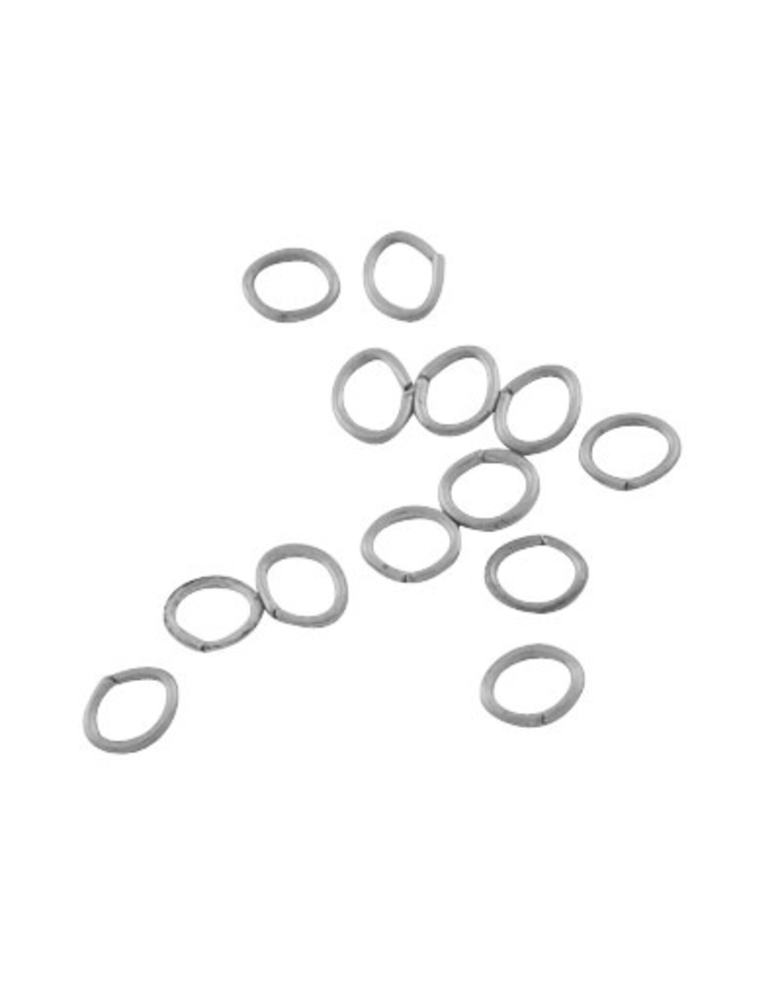 Jump Ring 7x5mm Oval Platinum  approx 18g  NF