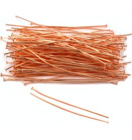 Headpins 3”   24g  Copper  x50   NF