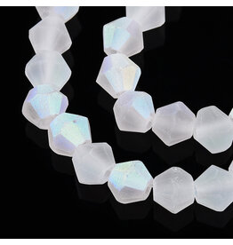 2.5mm Bicone  Clear  AB Matte   x130