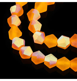 2.5mm Bicone  Light Orange  AB Matte   x130