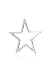 Star  Pendant  Stainless Steel 30mm  x2