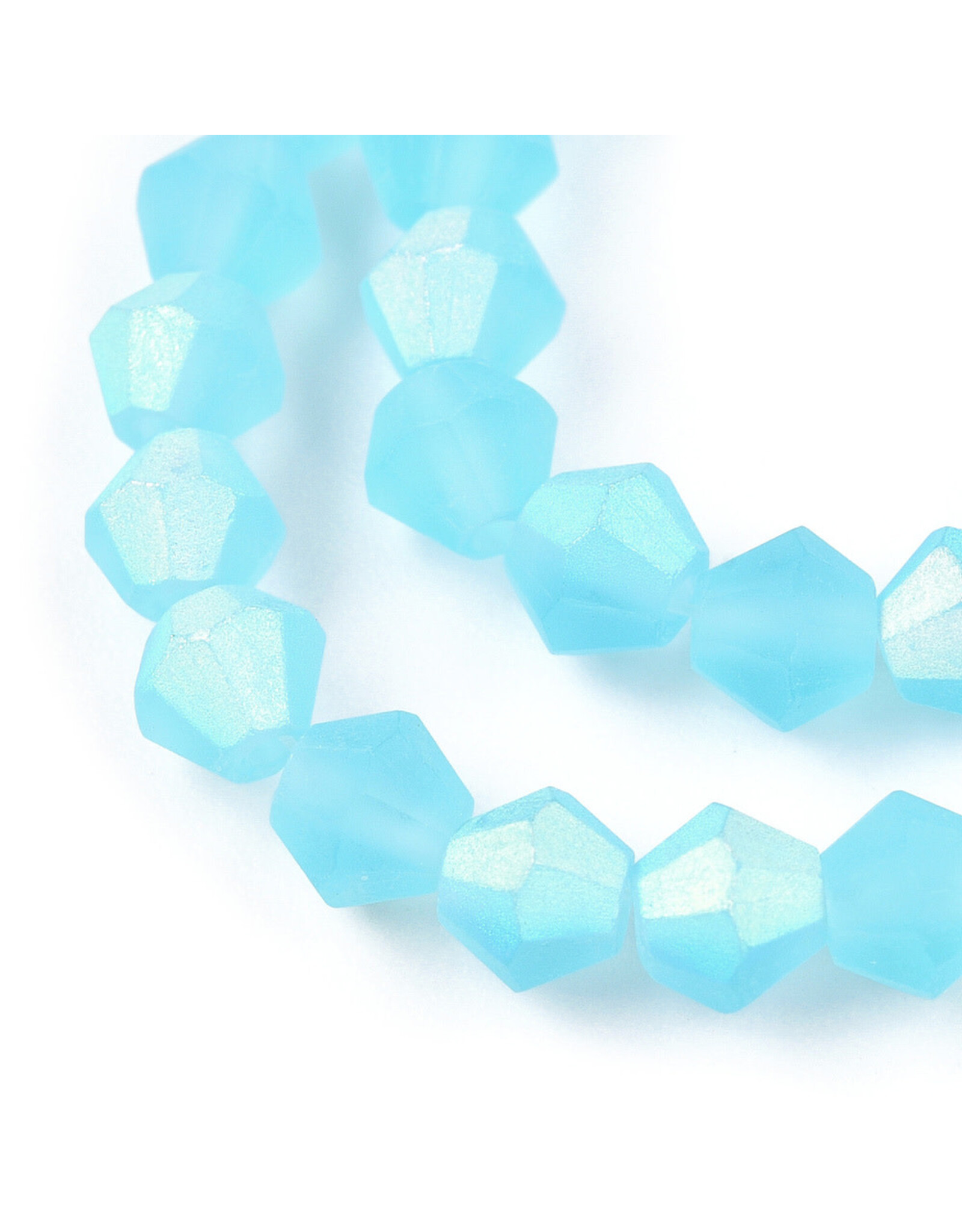 2.5mm Bicone  Transparent Aqua AB Matte   "AA" Grade  x130