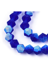 4mm Bicone  Cobalt Blue Matte AB "AA" Grade  x80