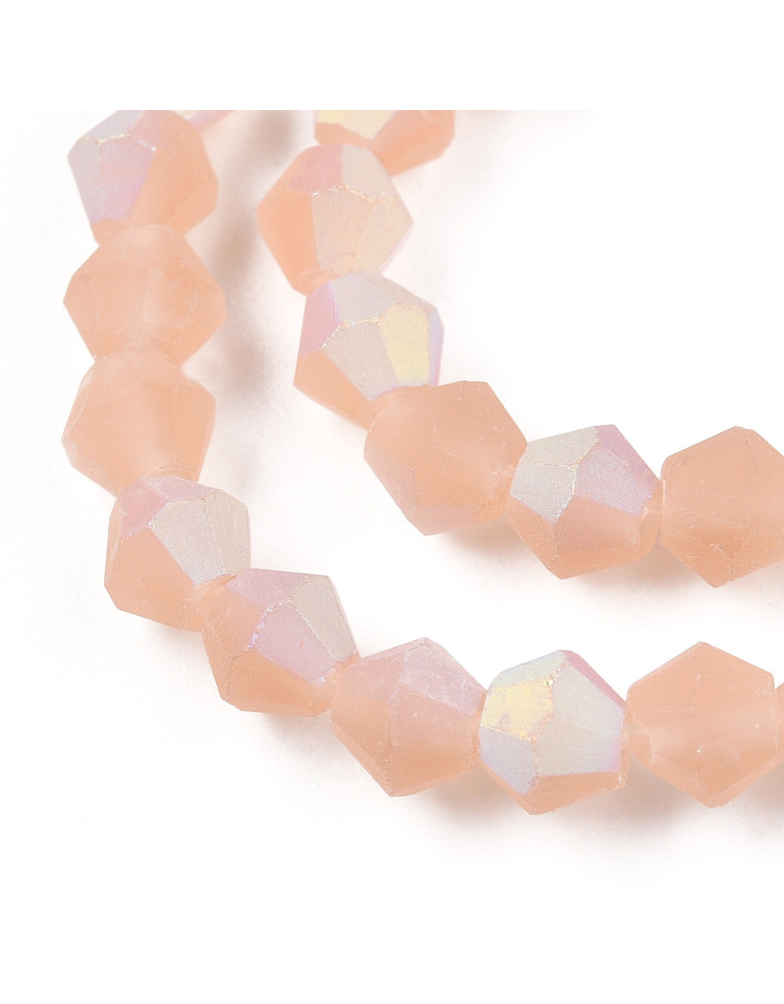 4mm Bicone Rosaline Matte AB "AA" Grade  x80