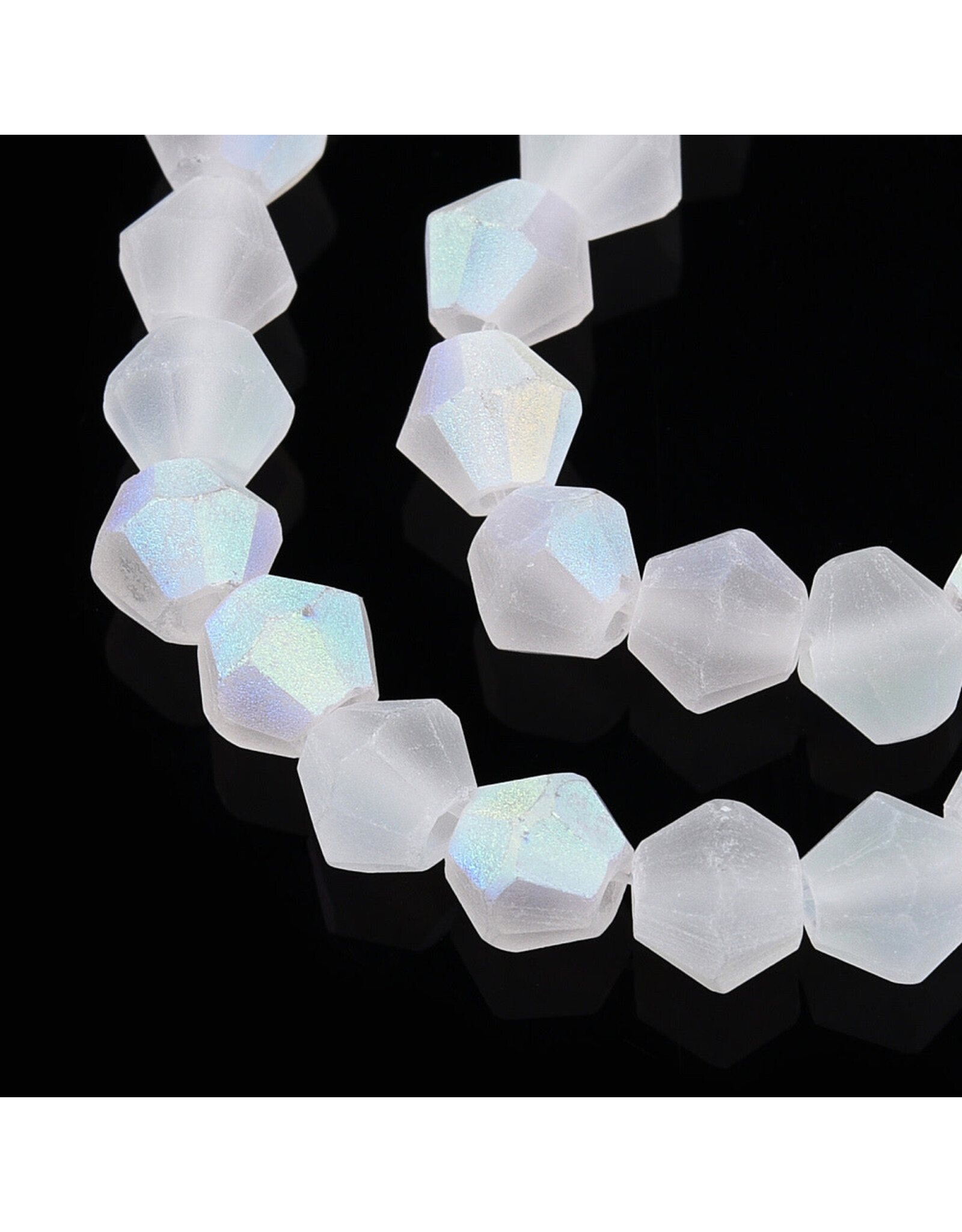 4mm Bicone Clear Matte AB "AA" Grade  x80