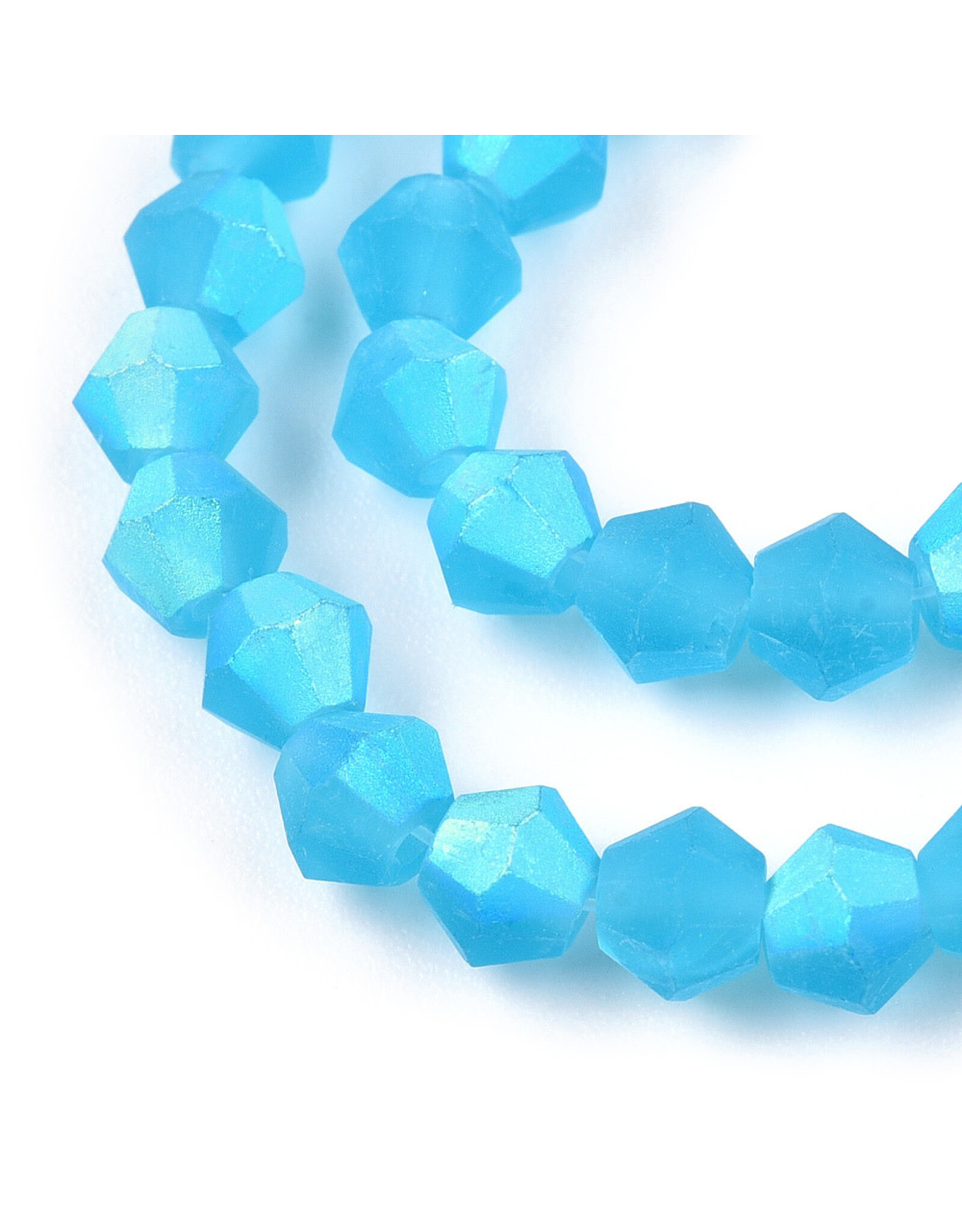 4mm Bicone Aqua Blue Matte AB "AA" Grade  x80