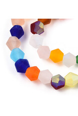 4mm Bicone Multi Matte AB "AA" Grade  x80