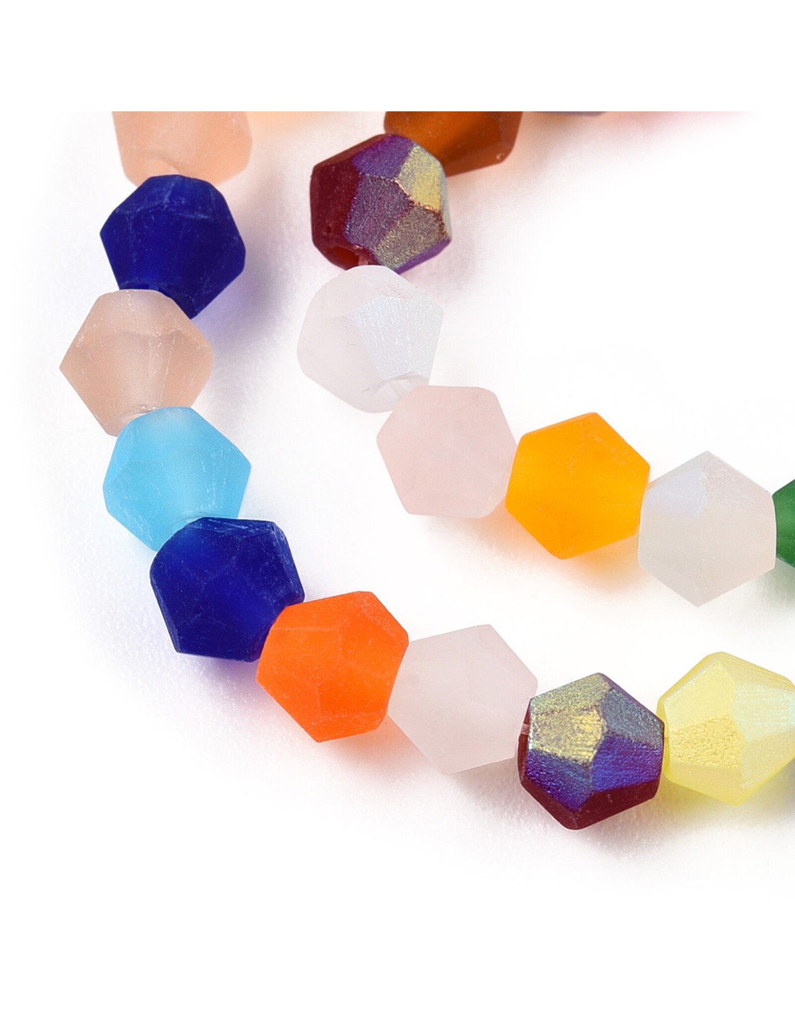 4mm Bicone Multi Matte AB "AA" Grade  x80