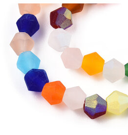 4mm Bicone Multi Matte AB "AA" Grade  x80