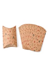 Paper Pillow Box 10x5.5cm x10  Flowers