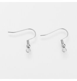 Ear Wire 21x21mm Stainless Steel  NF