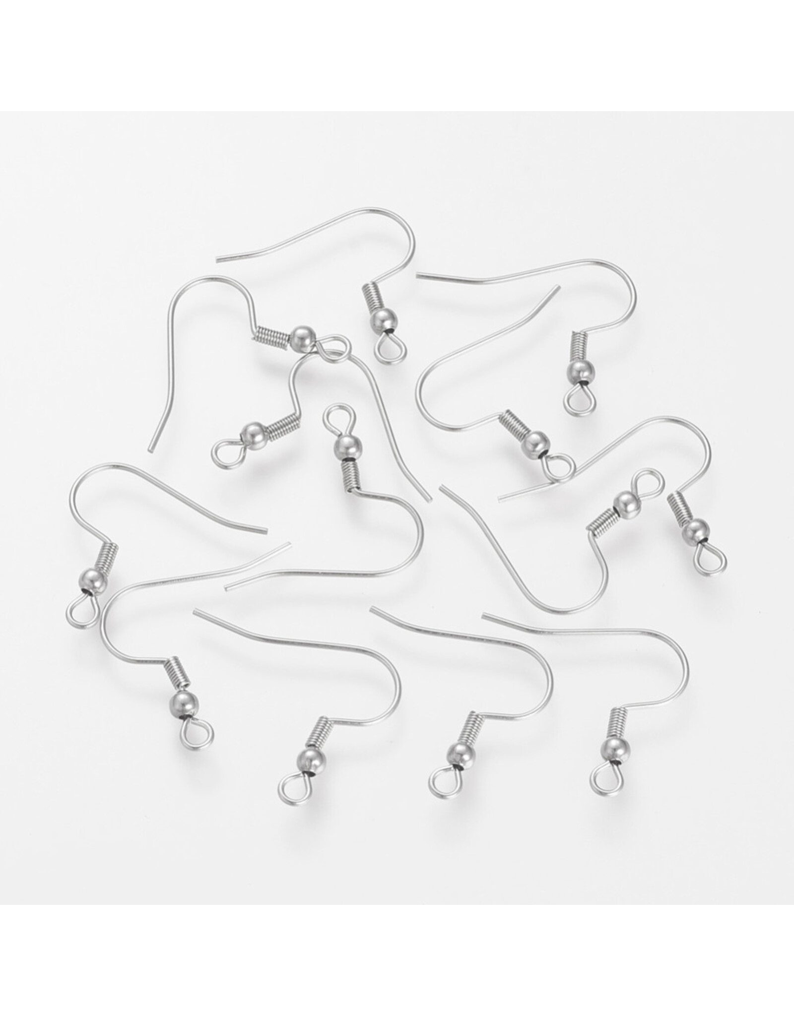 Ear Wire 21x21mm Stainless Steel  NF