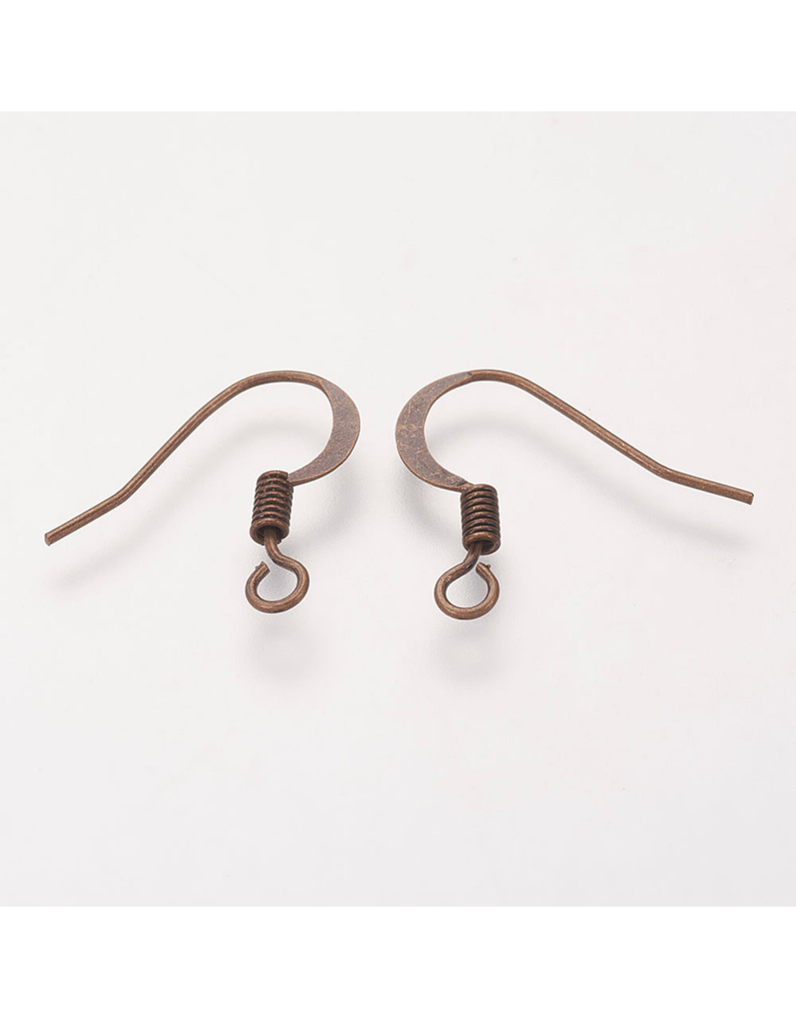 Ear Wire Spring 15x.7mm Antique Copper NF