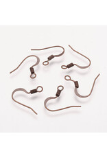 Ear Wire Spring 15x.7mm Antique Copper NF