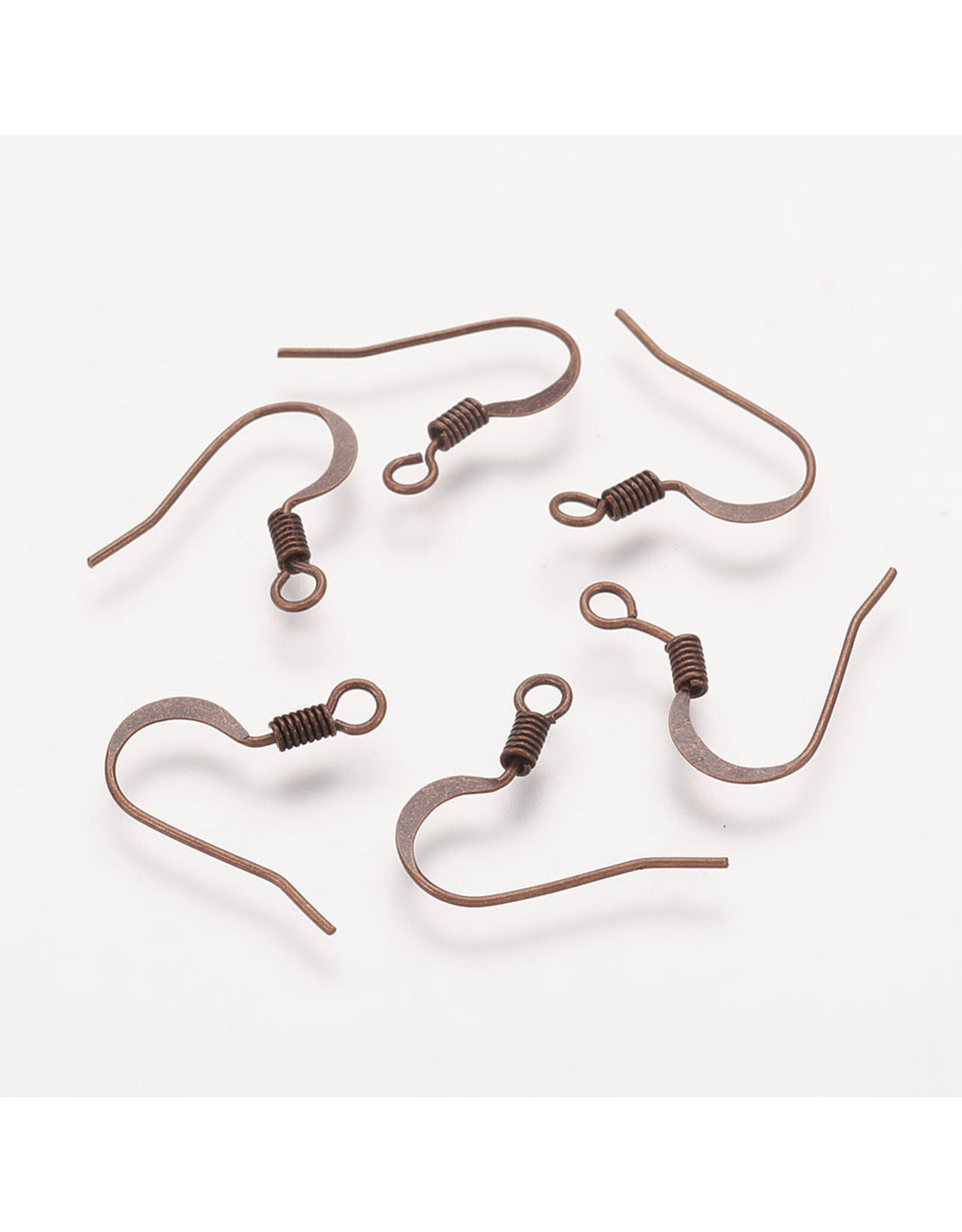 Ear Wire Spring 15x.7mm Antique Copper NF