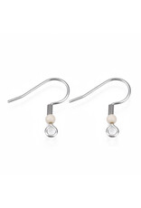 Ear Wire 19mm Stainless Steel NF Random Colours x10 Pair