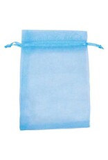 Organza Gift Bag Light Blue  15x10cm  x10