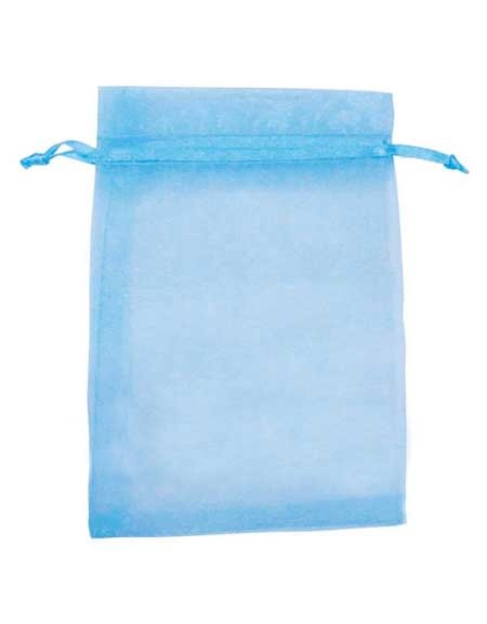 Organza Gift Bag Light Blue  15x10cm  x10