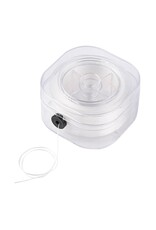 Elastic Cord  White Flat  .8mm  x85m