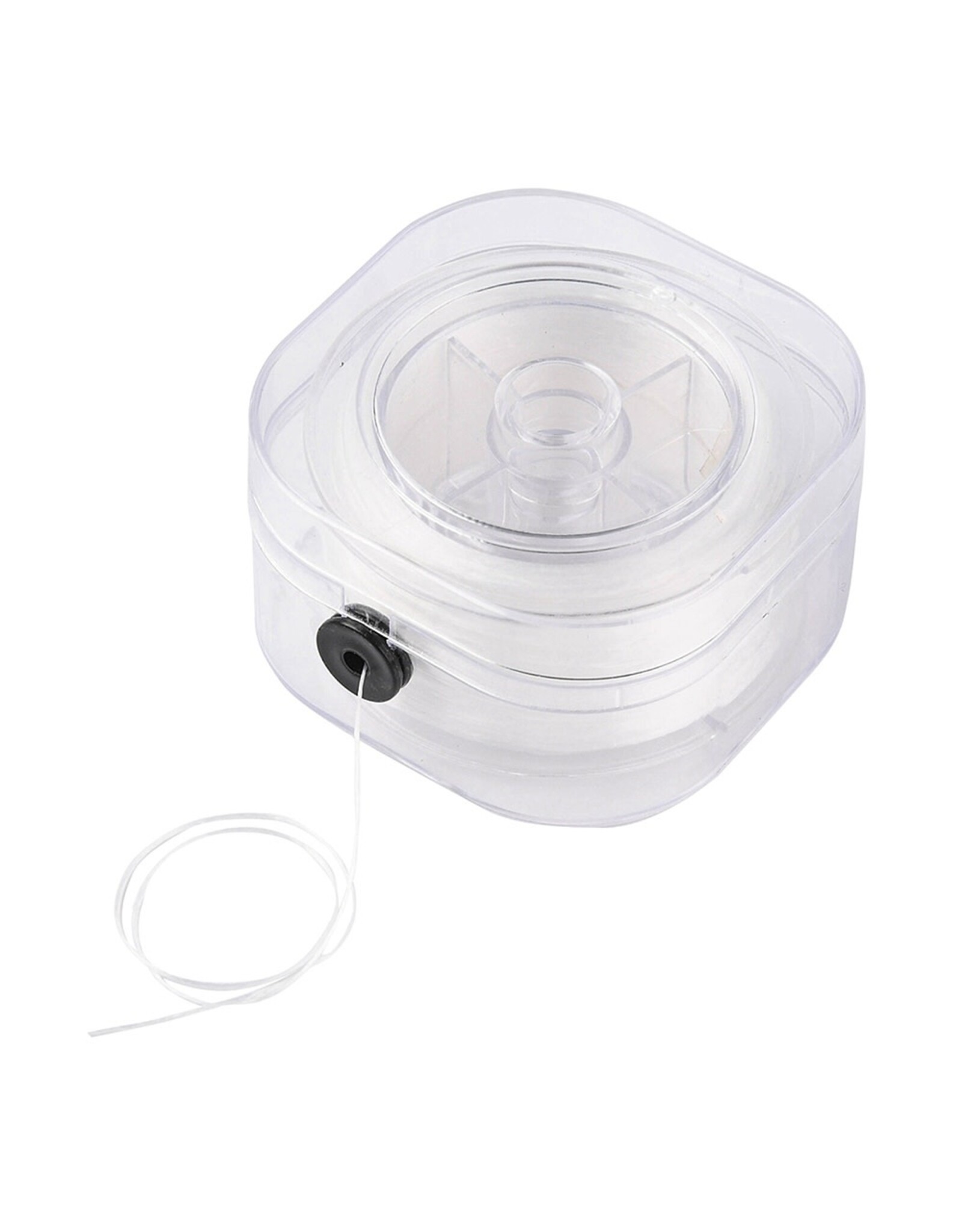 Elastic Cord  White Flat  .8mm  x85m