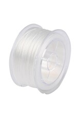 Elastic Cord  White Flat  .8mm  x85m