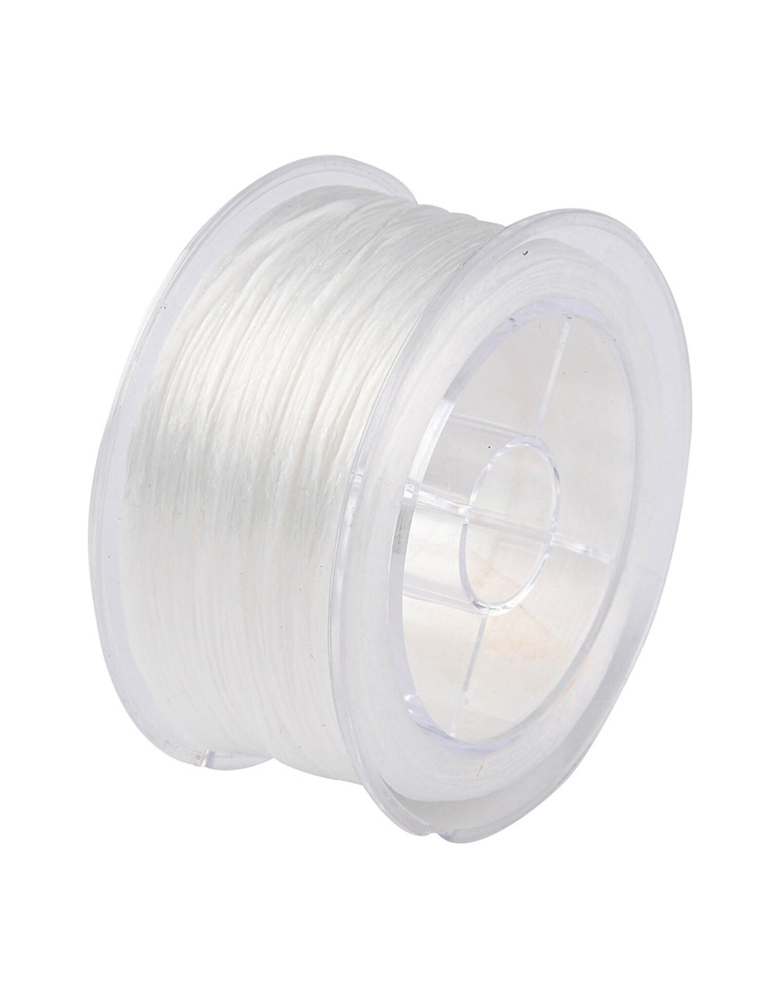 Elastic Cord  White Flat  .8mm  x85m