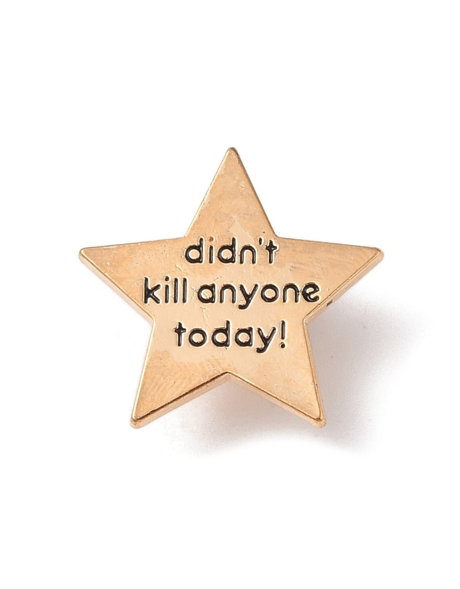 "Didn't Kill Anyone Today" Lapel Pin  25mm   x1