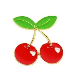 Cherries Lapel Pin  25mm   x1