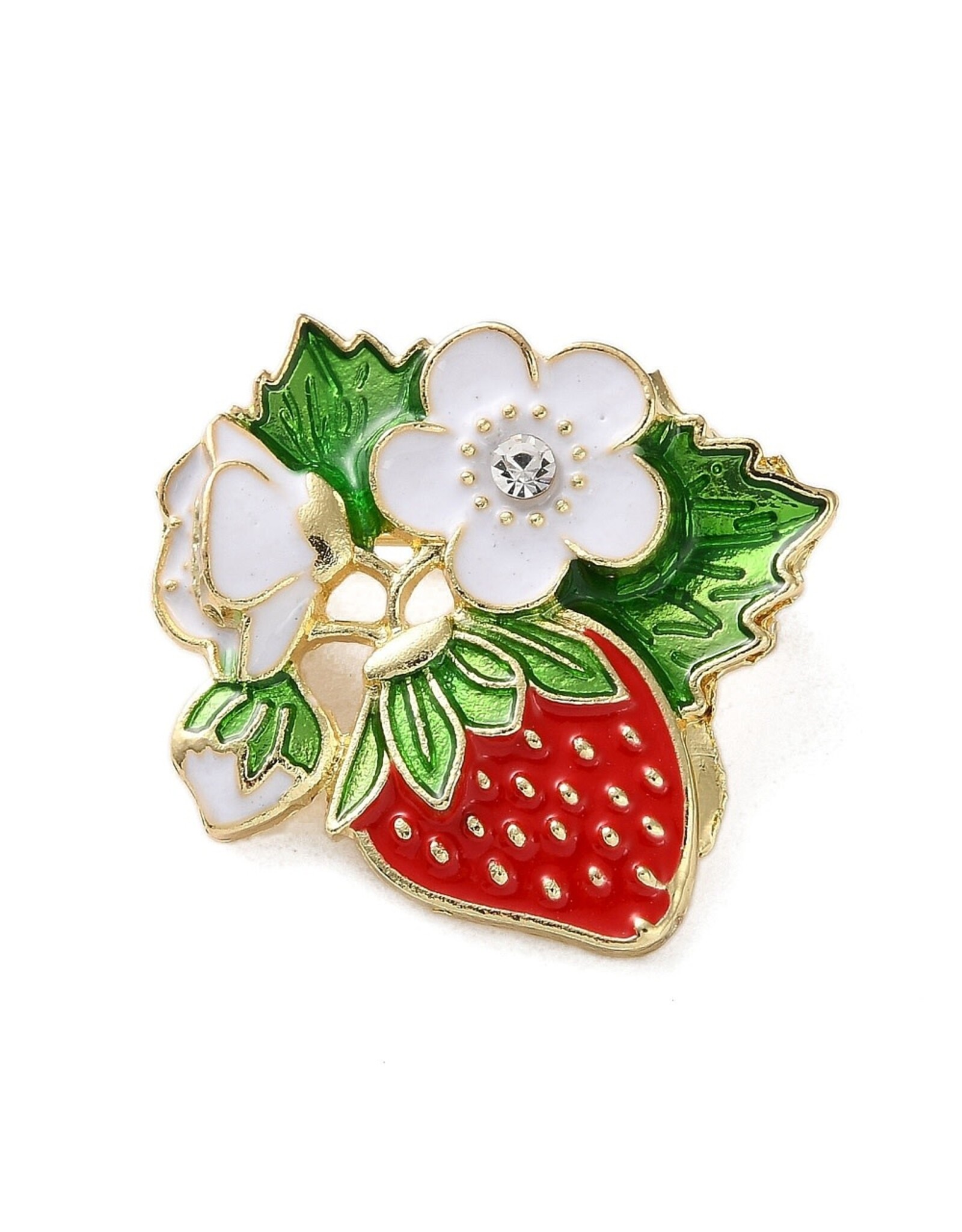 Strawberry Lapel Pin  30mm   x1