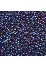 Czech 1554  10  Seed  Opaque Navy Blue AB