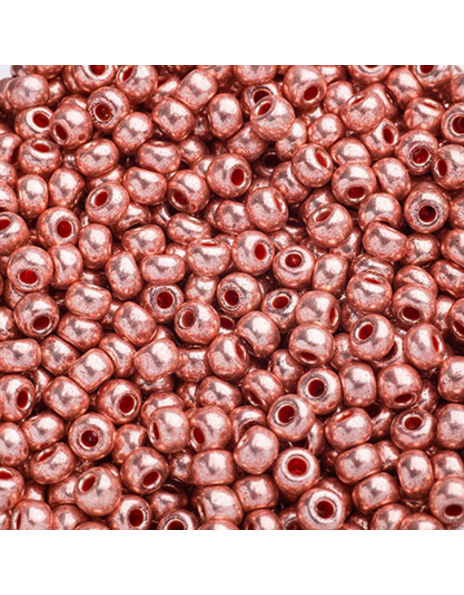 Czech 40101 6 Seed Copper Metallic Terra