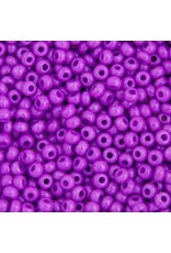 Czech 401152 6 Seed Opaque Dyed Lilac Purple