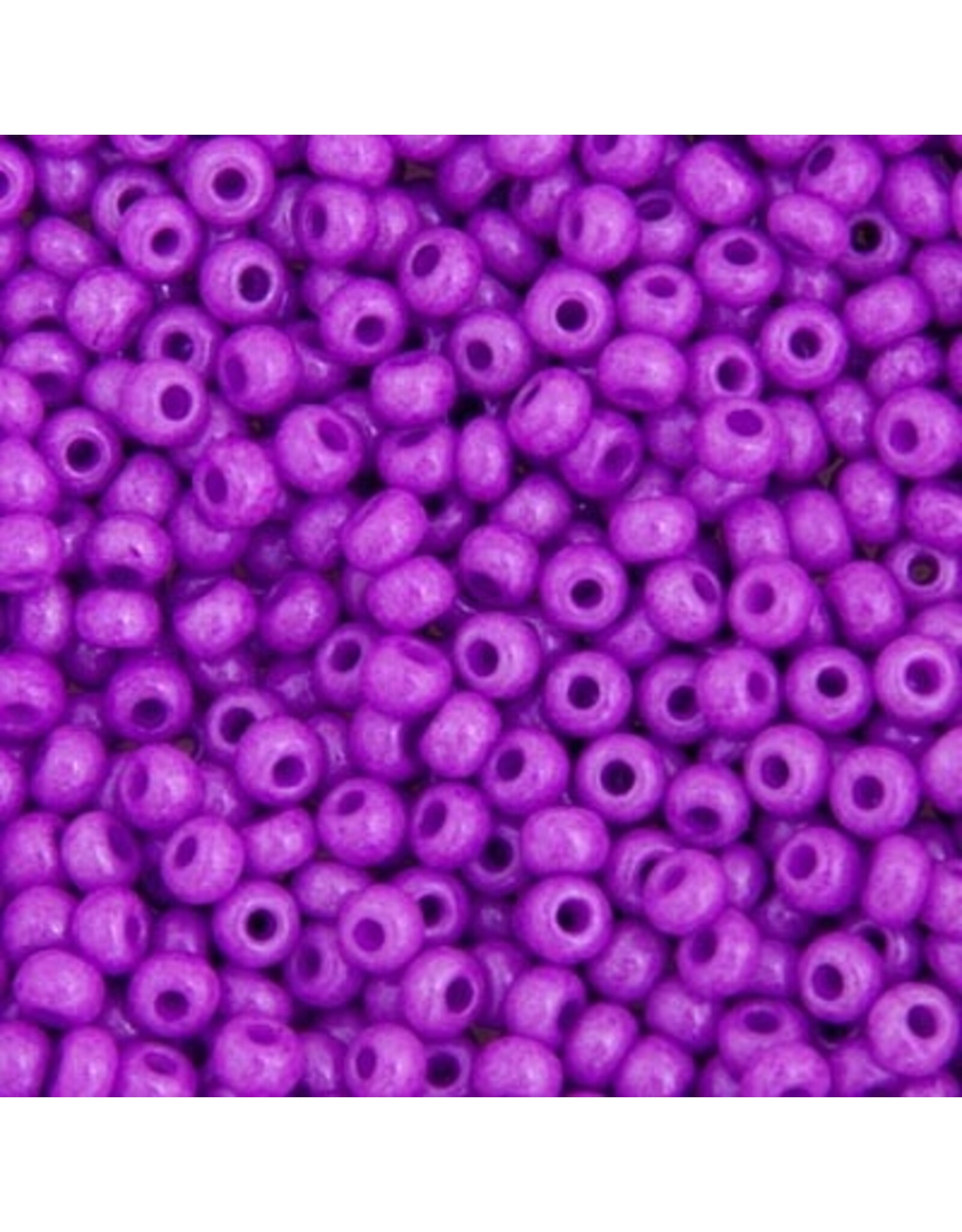 Czech 401152 6 Seed Opaque Dyed Lilac Purple