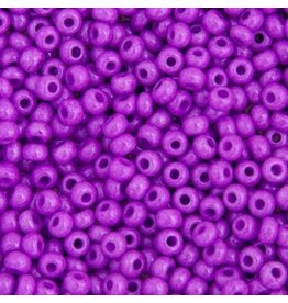 Czech 401152 6 Seed Opaque Dyed Lilac Purple