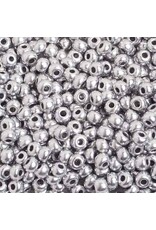 Czech 402225  6  Seed   Silver Metallic Matte