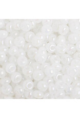 Czech 401713 6  Seed  Opaque Pearl White AB