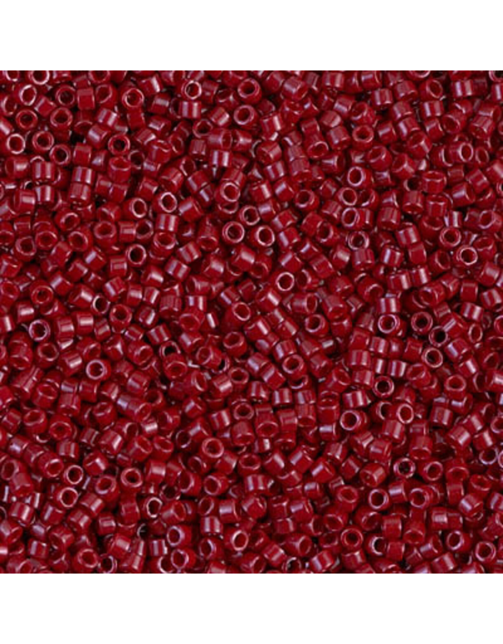 Miyuki db654 11 Delica  Opaque Cranberry Red Dyed