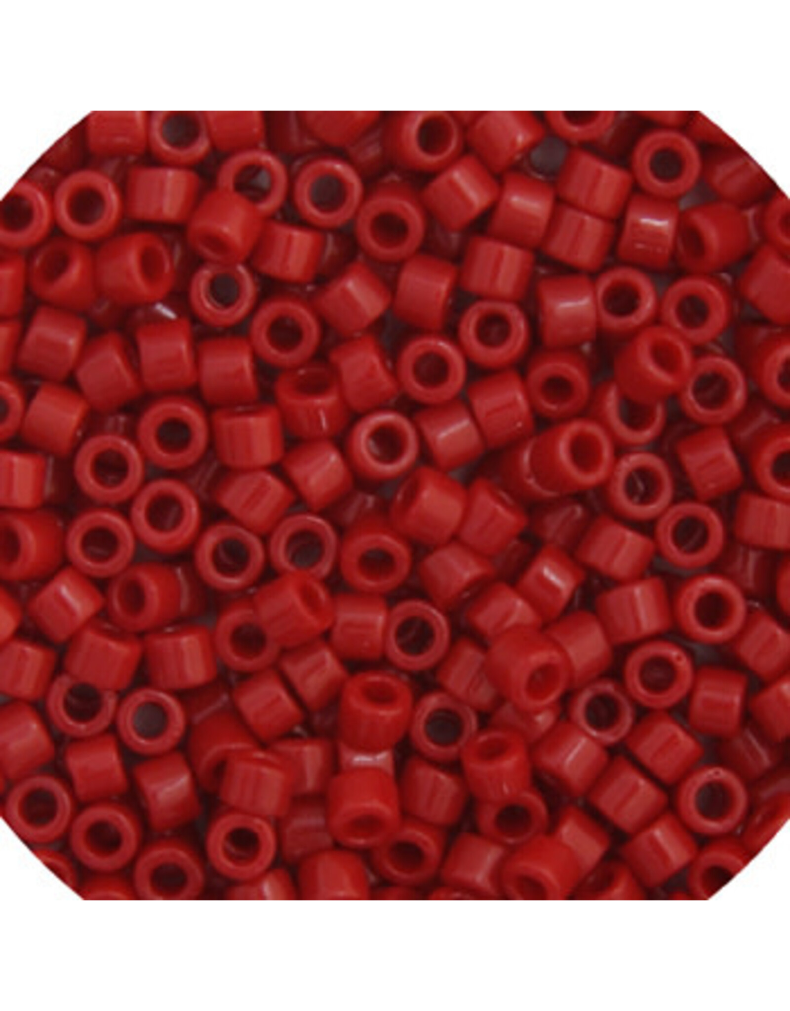 Miyuki db654 11 Delica  Opaque Cranberry Red Dyed