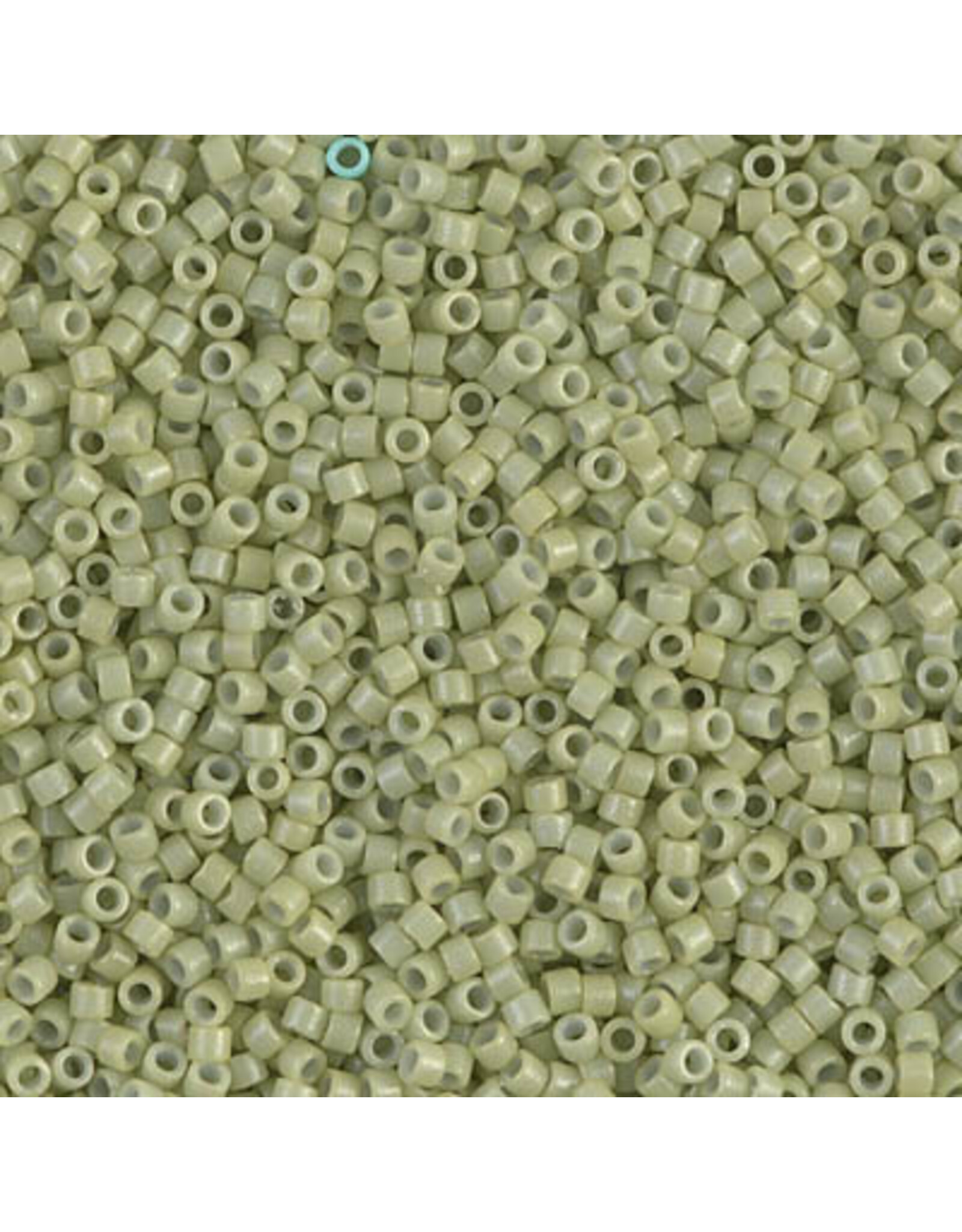 Miyuki db2123 11 Delica  Opaque Green Fennel  Duracoat