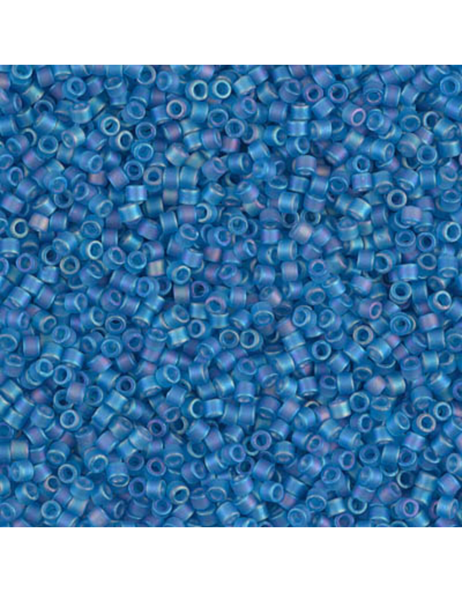 Miyuki db862 11 Delica  Transparent Capri Blue AB Matte