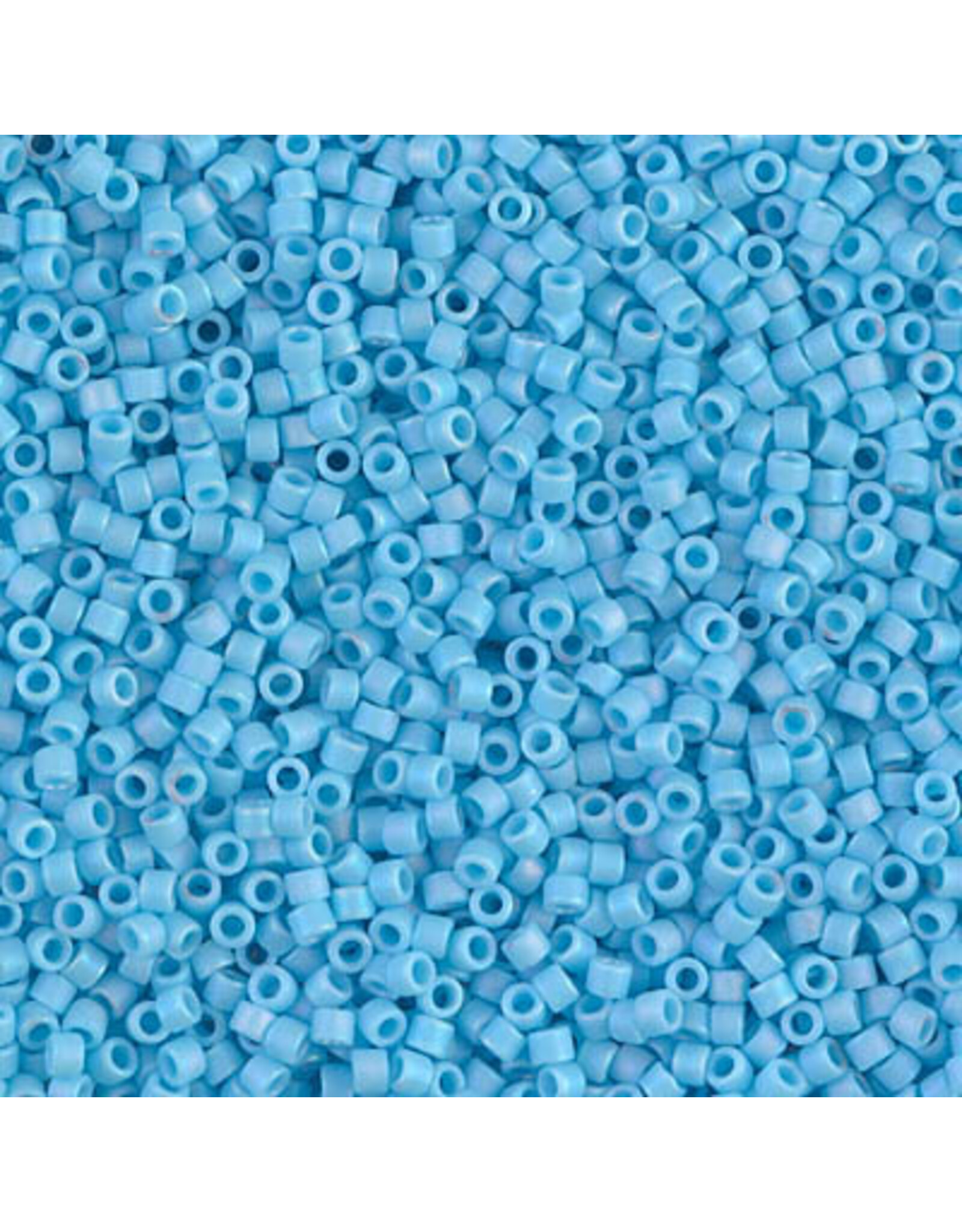 Miyuki db879 11 Delica   Opaque Light Blue AB Matte